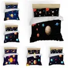 Planet Quilt/Doona/Duvet Cover Set Single/Double/Queen/King Size Bed PillowCases