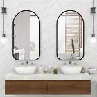 Arched Mirror Wall Mirror, Black Full Length Black Floor Mirror, Metal Frame Bla