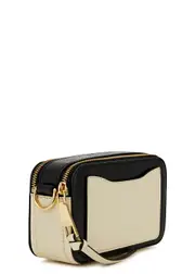 Marc Jacobs The Snapshot Panelled Leather Cross-body bag - Off White One Size