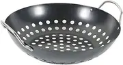 HAKIDZEL Non-Stick Grilling Basket Baking Pan Multi-Function Wok Vegetable Basket BBQ Accessory