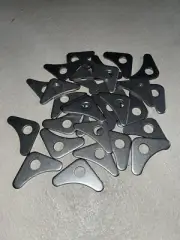 QTY. 24 FABRICATOR 1-HOLE GUSSET, 1/8" THICK, WELD ON, ROCK CRAWLER,CUSTOM,21A