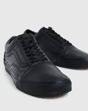 Old Skool Leather Sneakers Black