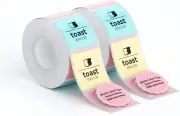 2 Rolls Labels for B1/B21/B3S Label Maker, 34 X 34 Mm (1.34'' X 1.34'') 200 L...