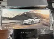 Tesla Diecast 1:18 Scale Tesla Model S P100D Grey With Box Official Product NEW