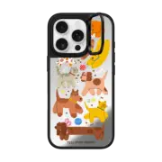 iPhone 16 Pro Mirror Ring Stand Case MagSafe Compatible Cats and Dogs
