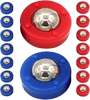 HONMEET Shuffleboard Stick Replacement Balls 20pcs Mini Balls Sliding Steel Plastic Material for Boys and Girls