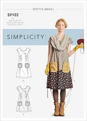 [Simplicity] S9122 Misses' Dresses Sewing Pattern Sewing Pattern, Size XS-S-M-L-XL