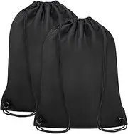 CALACH 2PCS Drawstring Bags Bulk, String Backpack for Men Women, Cinch Bag Draw String Back Bag for Gym, Sports, Travel