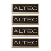Altec Speaker Grill Logo Badge Solid Aluminum 50.5mm(1.99")X17.5mm(0.69") GOLD