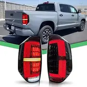 LED Tail Lights for Toyota Tundra 2014-2021, Taillights Assembly for Tundra with Sequential Turn Signal, Plug and Play, Passenger & Driver Side (1 Pair)