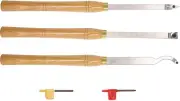 AT03 Carbide Tipped Wood Turning Lathe Set Rougher Detailer Hollow Tool