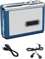 Personal Cassette Tape Player Bluetooth Stero Radio Cassette Transmitter Player Convert to mp3 Converter, USB Power/AA Battery Power