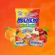 Hi-Chew Plus Fruit Chewy Candy, 2.82 Oz