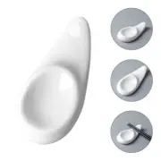 4pcs Ceramic Chopstick Stand Porcelain Rest White