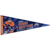 CONNOR MCDAVID 2024 CONN SMYTHE EDMONTON OILERS PREMIUM QUALITY PENNANT 12"X30"