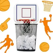 Basketball Hoop Bin - Funny Waste Paper Basket for Teenager's Room or Office - Basketball Bin with Sound - Perfect Gadget for Basketball Fans