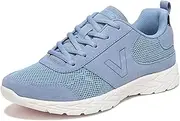 [Vionic] Brisk Aviate Women's Trainers Lace Up Supportive Walking Shoes for Heel Pain, Plantar Fasciitis with Orthotic Insole Arch Support Medium Fit