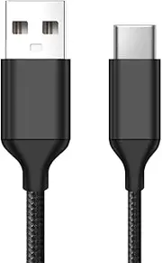 Nylon Braided USB-C to USB-A Fast Charging Data Transfer Cable A to C, 2Pack, for Samsung Galaxy S22/S23/S24, Note 20, iPhone 15/15 Pro Max, LG G8/G7/V40 (1.5)