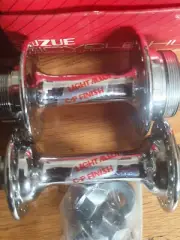 NOS BMX SUZUE 36 HOLE HUBS CHROME PLATED OLD SCHOOL 1980's NIB BOXED