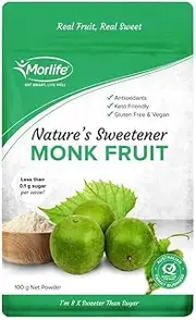 Monk Fruit Powder 100g - Gluten Free - Contains Antioxidants - Natural & Vegan