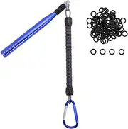 CAPASTEC Wacky Rig Tool, Professional Fishing Gear, Wacky Rig Kit, with Fishing O-Rings, Essential Equipment for Anglers, 1 Set