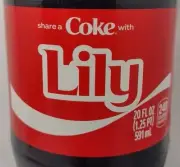 Share A Coke With Lily 2025 Personalized Gift Coca Cola Bottle