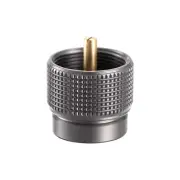 Stove Adapter 1 lb.Propane Small Gas Tank Input EN417 Lindal Valve Output