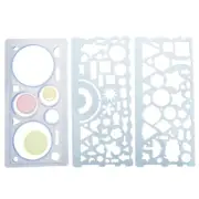 7Pcs Geometric Shapes Stencils Simple Painting Stencils Drawing Templates Gift