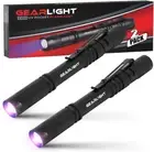 GearLight UV Black Light Flashlight S100 [2 Pack] - Mini Blacklight