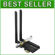 High-Performance WiFi 6 AX3000 PCIe Card with Bluetooth 5.0 - Immersive Gaming