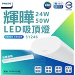 🌟LS🌟 PHILIPS 31246 輝曄 24W 50W 超高亮度LED吸頂燈 辨公室 賣場 走廊 居家適用