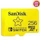 SanDisk 256GB 256G microSDXC【[Nintendo SWITCH】microSD micro TF SD SDXC 100MB/s U3 SDSQXAO-256G 任天堂 記憶卡