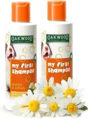 Oakwood Puppy & Kitten Shampoo - Tearless Chamomile Dog & Cat Cleansing Coat...