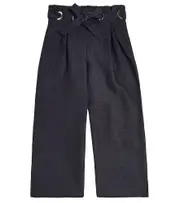 [Chloe Kids] Chloé Kids Linen straight pants Y 4 blue