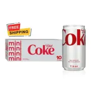 Diet Coke Mini Cans – 7.5 fl oz, 10-Pack (Packaging May Vary)