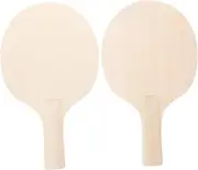Wooden Table Tennis Racket Base DIY Exercise Paddle for Children Adults
