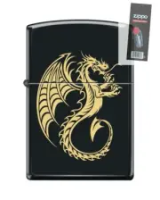 Zippo 82255 dragon mythical creature wings scales Lighter + FLINT PACK