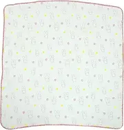 Kisangel Receiving Blanket Swaddle Wrap Cozy Cotton Blend for Prams Cribs and Strollers Lightweight Portable Design for Newborns for Travel Everyday Use