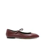 [Aeyde] Aeyde Leather Buckle Flat Pumps 40 IT RED