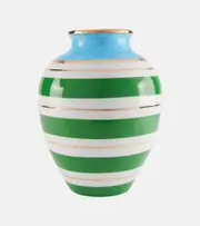 [Jonathan Adler] Jonathan Adler Portofino striped porcelain urn