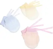 [Gatuida] 3Pairs Finger Protector Gloves Soft and Breathable Mittens for Practical Scratching Supplies