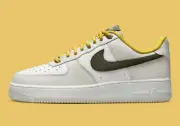 Nike Air Force 1 '07 PRM Low Light Bone Cargo Khaki Sulfur FV3628-031 sz 12 Men