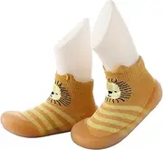 [Heeke] Toddler Shoes Baby First-Walking Trainers - Upgraded Breathable Anti-Slip Toddler Shoes Socks/ Soft Kid Cute Non-Skid Sock Shoes Indoor Slipper Mesh Lightweight Sole Children Baby Girl Boys Floor Socks 1 Pair