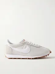 [Nike] Nike - Ld-1000 Leather And Brushed Suede-trimmed Mesh Sneakers - White - US11.5 US11.5 White