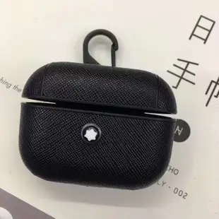 歐美潮牌 萬寶龍 Airpods Pro保護套 AirPods 1/2/3代保護殼 配掛鉤 無綫藍牙耳機收納盒