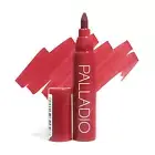 Palladio Lip Stain, Hydrating and Waterproof Formula, Matte Berry Color Look