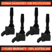 Set of 4 Swan Ignition Coil for Volkswagen Caddy Golf Polo Tiguan 1.2 1.4 TSI
