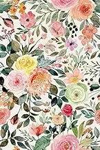 Self Adhesive Rose Floral Drawer Liner Contact Paper Peel and Stick Floral Wallpaper for Girls Bedroom Shelves Cabinets Dresser Table Furniture Walls Decal 17.7X117 Inches