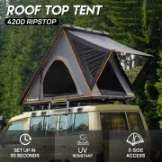 PORIYA Rooftop Tent Hardshell with Ladder Camping Waterproof for Off-Road Car