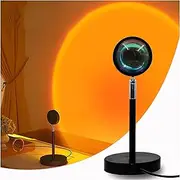 [LUUMEO] Sunset Lamp Projection Led Light,180 Degree Rotation Sunset Projection Lamp, Night Light Projector Led Lamp, Romantic Projector for Home Party Living Room Bedroom Decor (Sunset)
